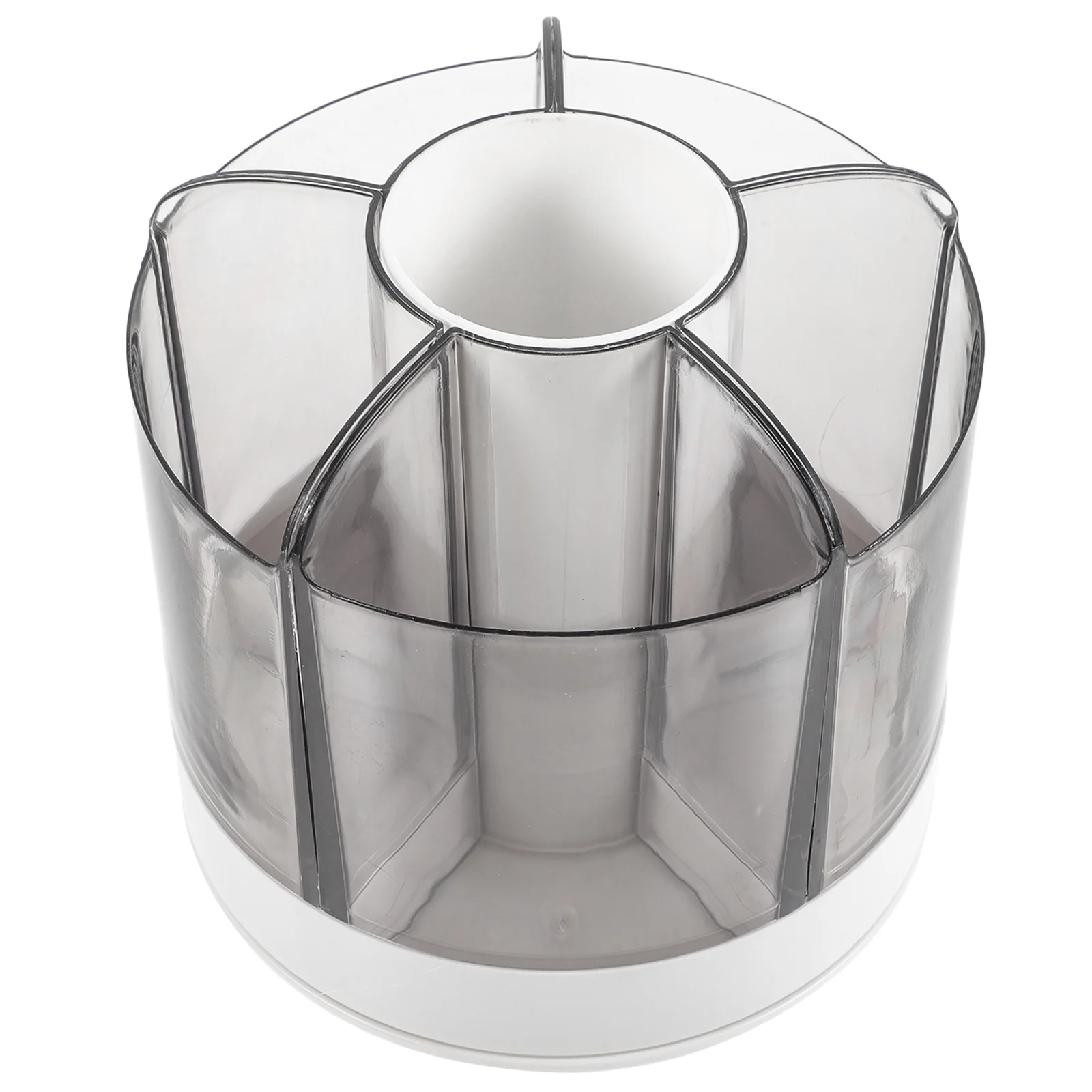 

360 Degree Rotating Pen Holder Plastic Desktop Organizer For Office Desk Storage Multislots Pencil Dispenser Teacher Desk Decor