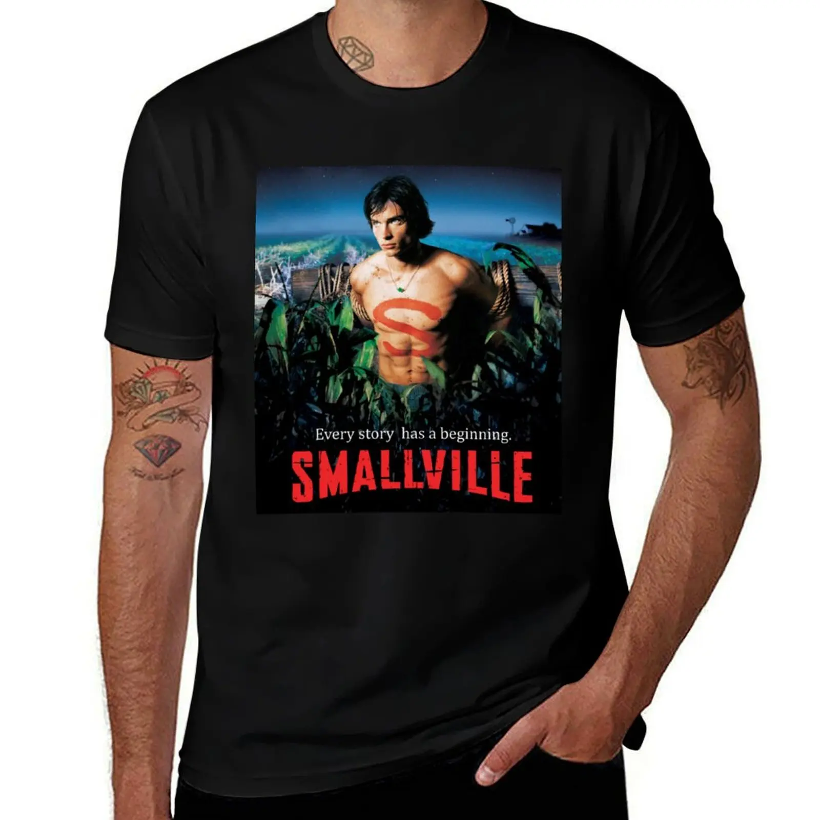 

Top Smallville Series T-Shirt man t shirt heavy cotton t shirt man luxury T-shirt