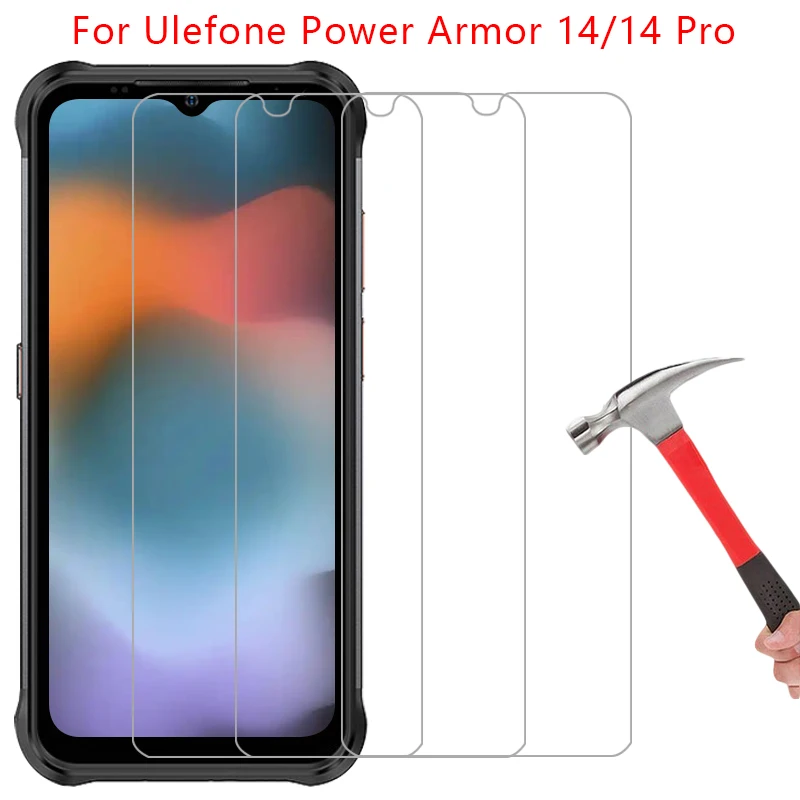 protective tempered glass for ulefone power armor 14 pro screen protector on armor14 14pro armor14pro phone film glas 9h