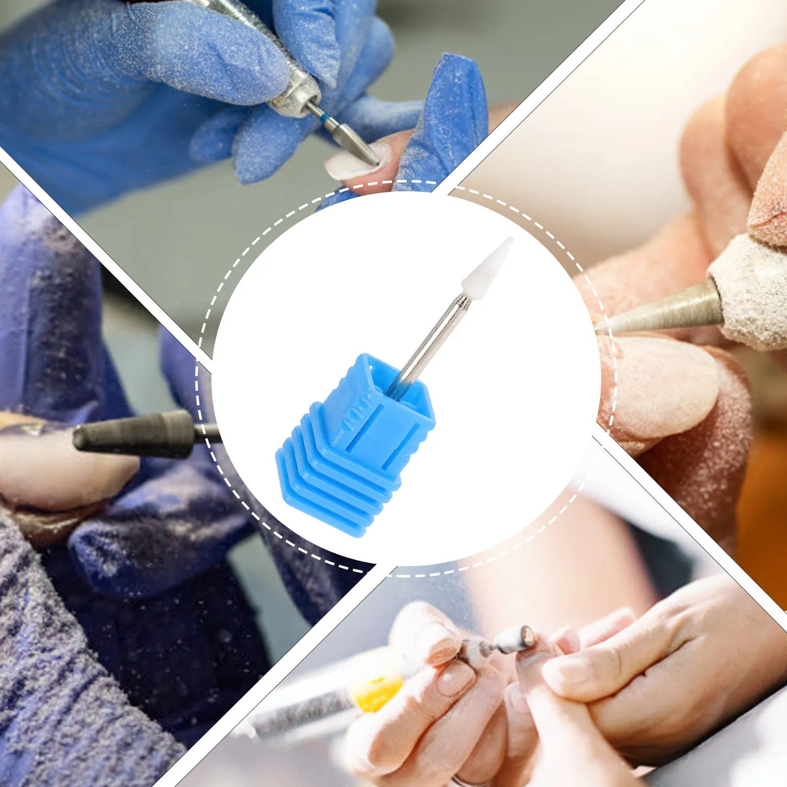 Conjunto Profissional de Brocas para Unhas para Manicure, Pedicure, Limpeza de Cutículas, Broca Exfoliante para Unhas de Acrílico, Lixadeira Elétrica de Unhas