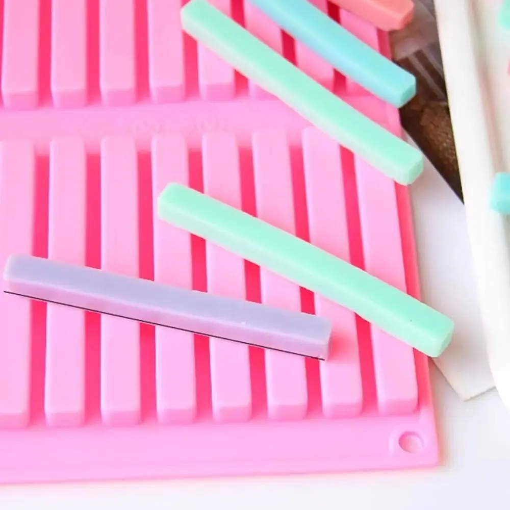 20 Cavities Chocolate Molds Flexible Food Grade Silicone Strip Molds Silicone DIY Cake Decorating Tool Dog Treat Stick