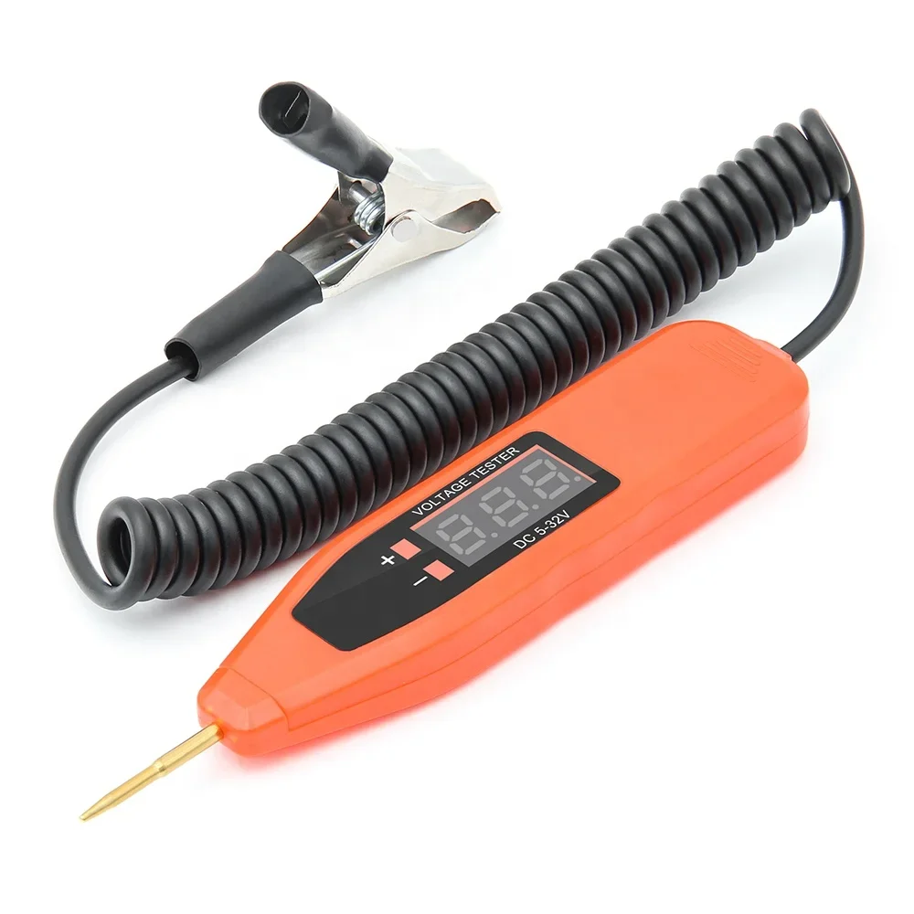 

5-32V Digital Car Electrical Test Pen Car Battery Voltage Tester Power Probe Pencil Repair OBD2 Diagnostic Tool