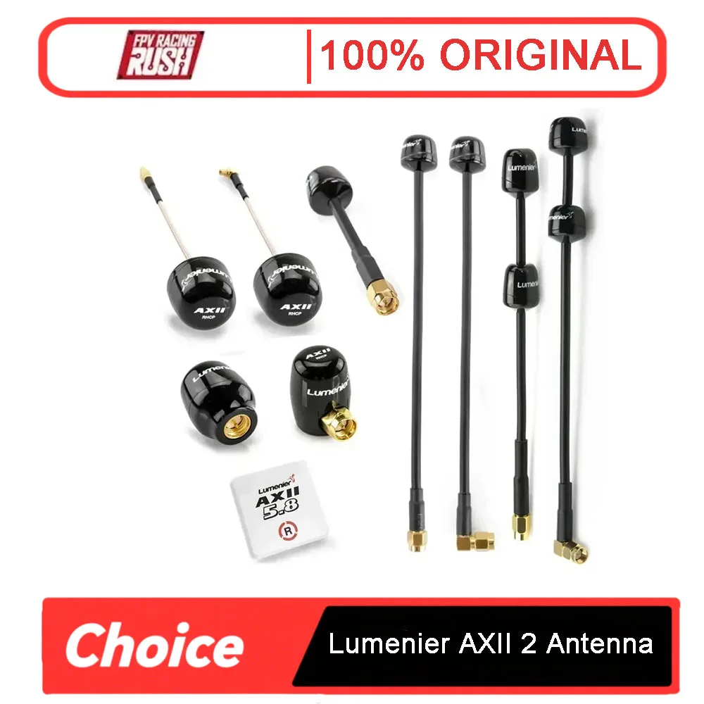 

Lumenier AXII 2 5,8 ГГц 2,2 дБи Коэффициент усиления FPV Антенна MMCX/Patch/Double/Stubby/Long Range/SMA Антенна RHCP для RC FPV Racing Drone