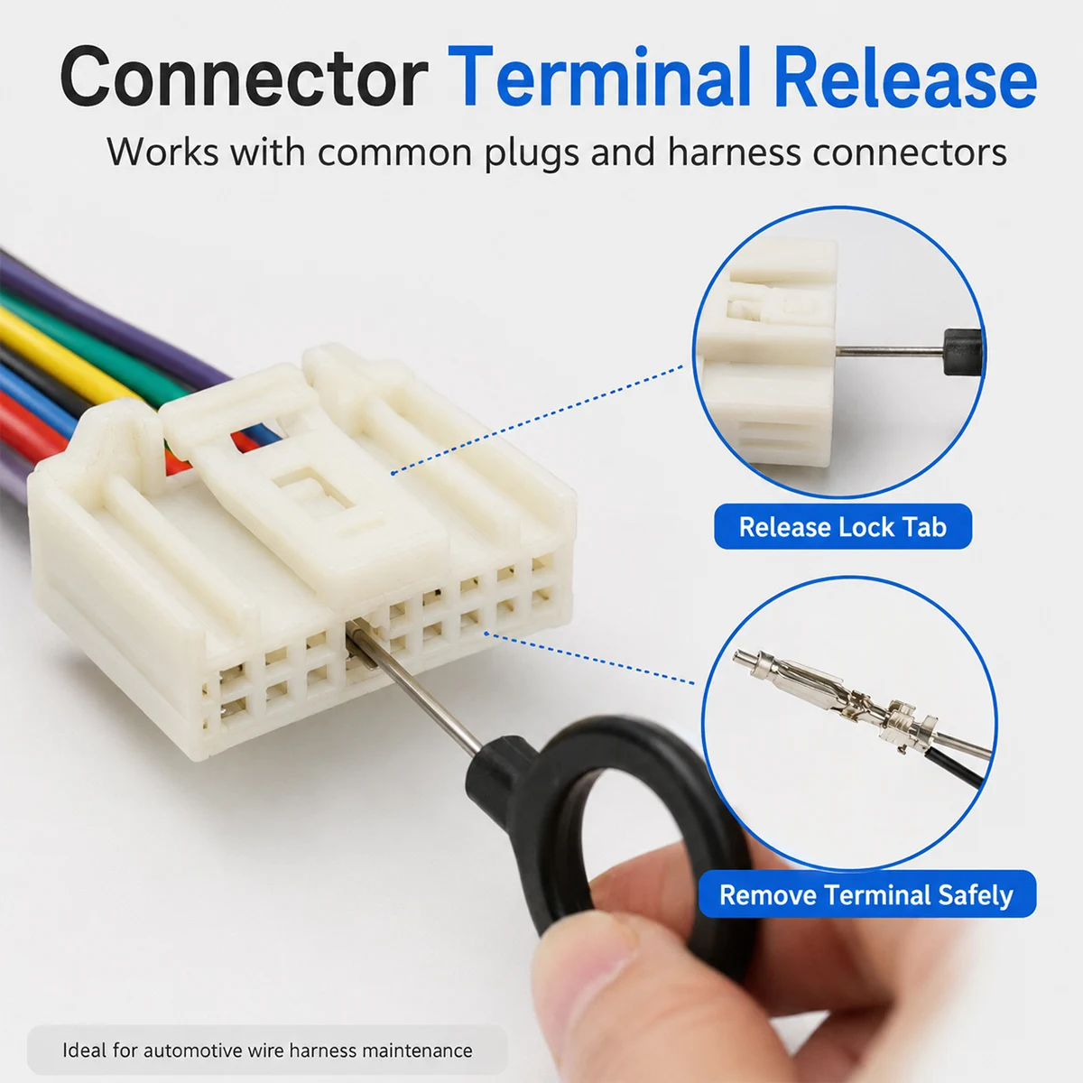 Terminal Removal Tool Kit 21/41PCS Electrical Pin Removal Connector Extractor Automotive Wiring Repair Connector Release Tool