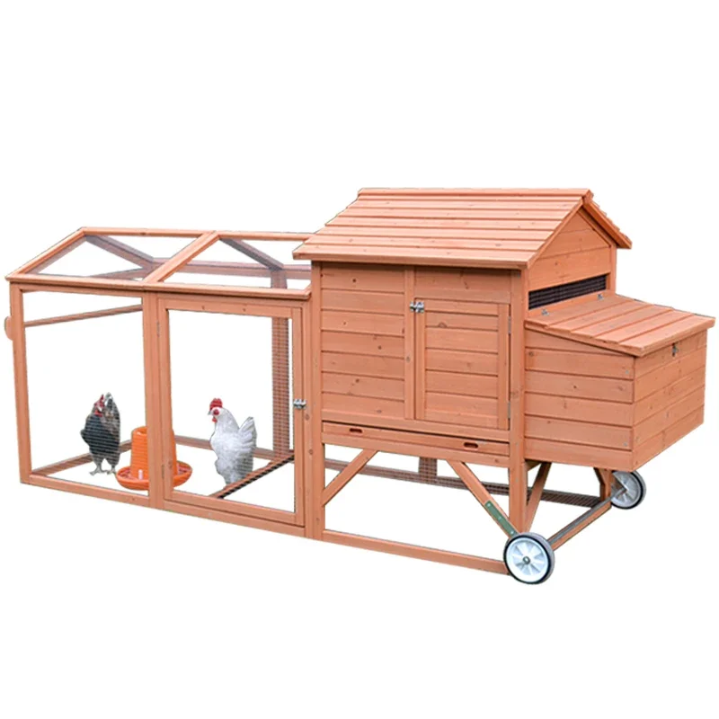 Outdoor Solid Wood Chicken Cage Chicken Shack Duck Pigeon Garden Terrace Rain-proof Sun Rot Pet Rabbit Cage Dog