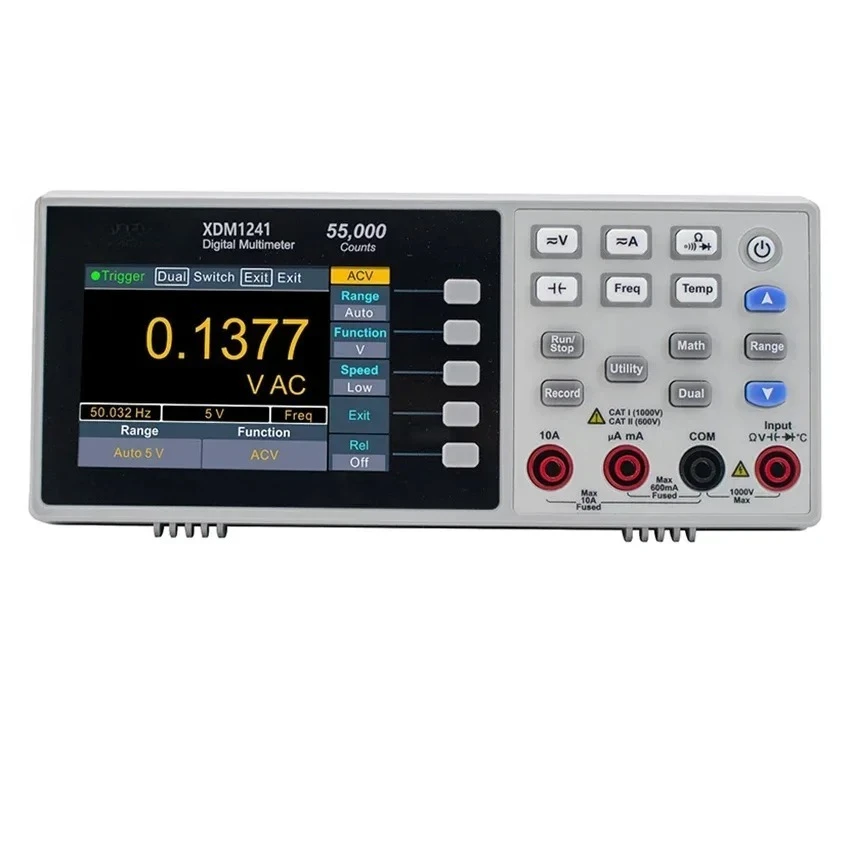 XDM1241 Digital Multimeter Portable Bench True RMS DC/AC Current Voltage USB Multimetro Tester Meter