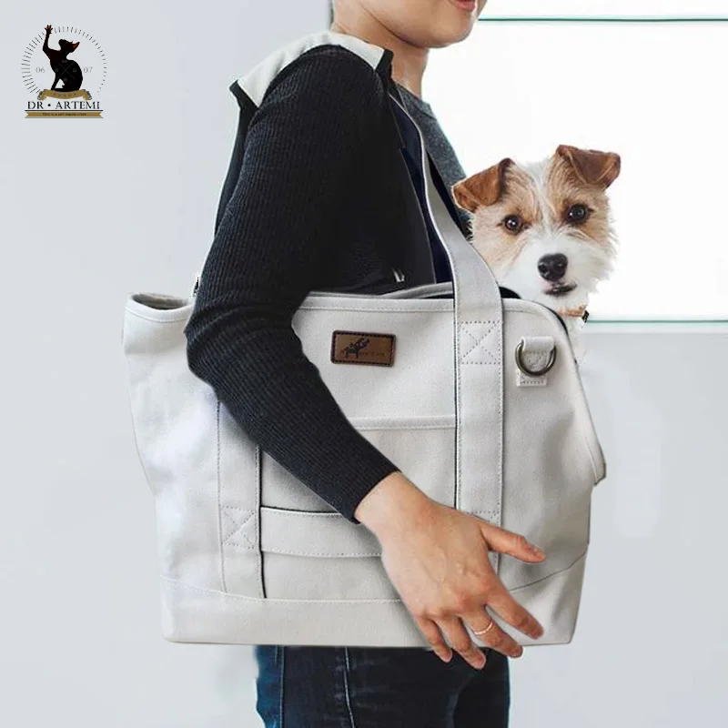 Breathable Shoulder Handbag for Pets, Carrier Bags, Canvas, Small Dog Carrying Bag, Outdoor Travel