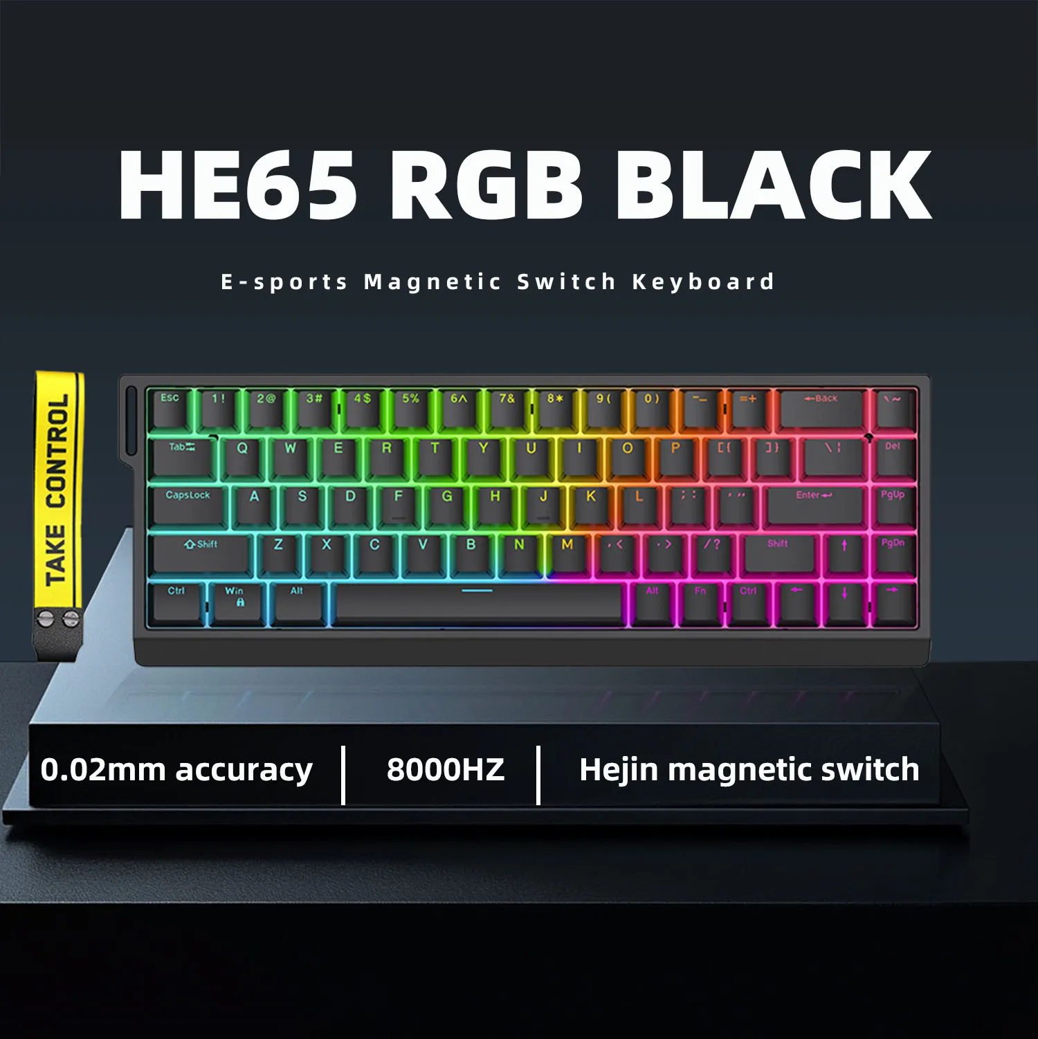 ZUOYA HE30/65 Wired Magnetic Axis Mechanical Keyboard 8k Fast Trigger RGB Backlight E-Sports Gaming Customized Keyboard