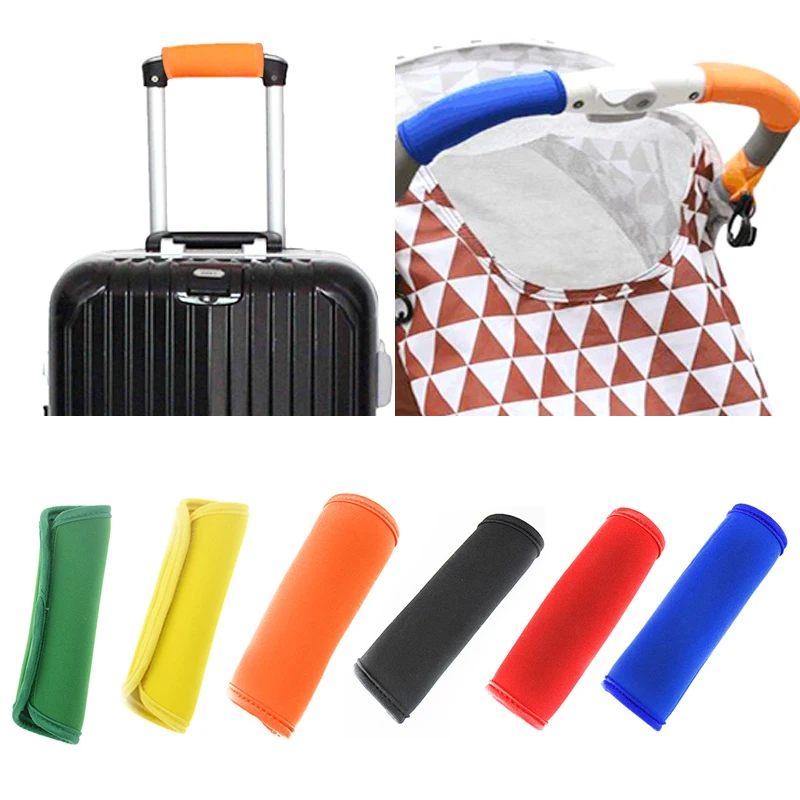 Luggage Handle Wrap Grip Car Door Handle Protective Cover Stroller Armrest Cover Suitcase Bag Handle Wrap Cover Bag Part