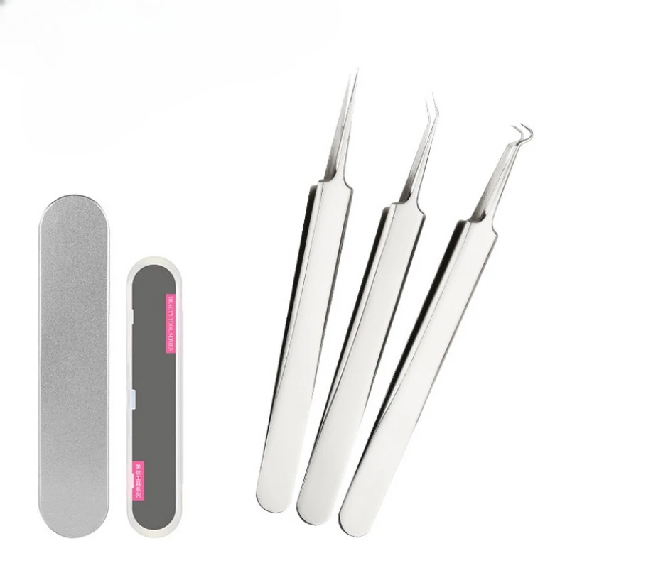 Professional Ultra-fine No. 5 Acne Blackhead Removal Tweezers Beauty Salon Pimples Needles Deep Cleaner Clip Face Skin Care Tool