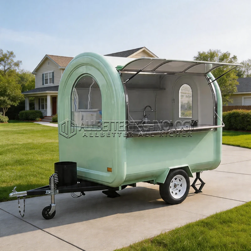 Allbetter Custom Food Truck Fast Food Coffee Cart Mobile Kitchen Hot Dog Pizza Burger Ice Cream Concession Trailer Sale