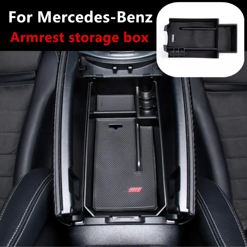 

Car Central Armrest Box organizer material car gadgets storage box For Mercedes-Benz GLE 2016-2019 W166 Auto Accessories