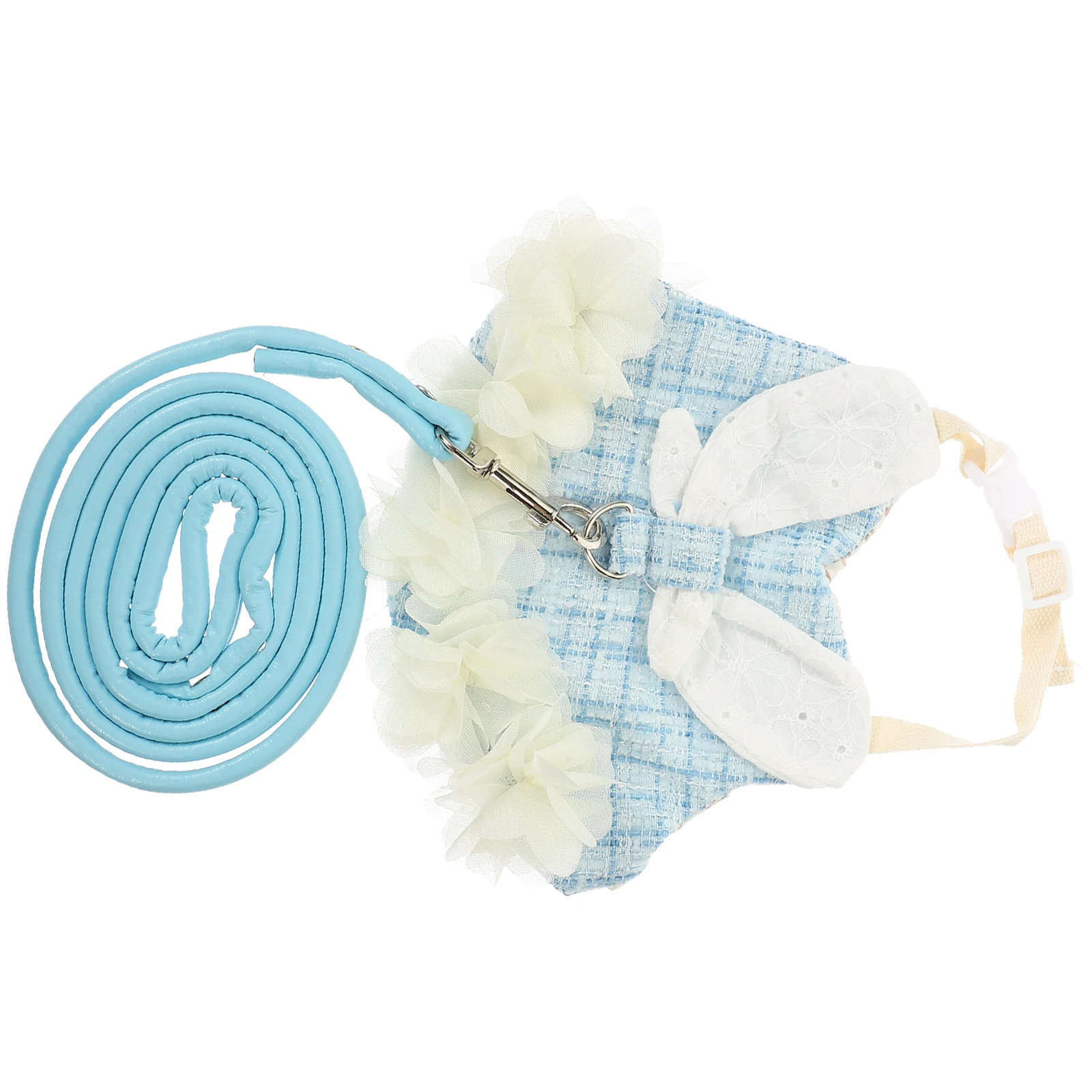 

Pet Rabbit Clothes Bunny Vest Harness Decorative Dress Sleeveless Comfortable Breathable Cotton Fashionable Party Leash Pet