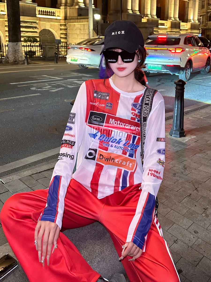 

Cool Summer Printed Me Sun Protection irt Women's Long Sve T-irt Lightweight Breathable Polyester Casual Top