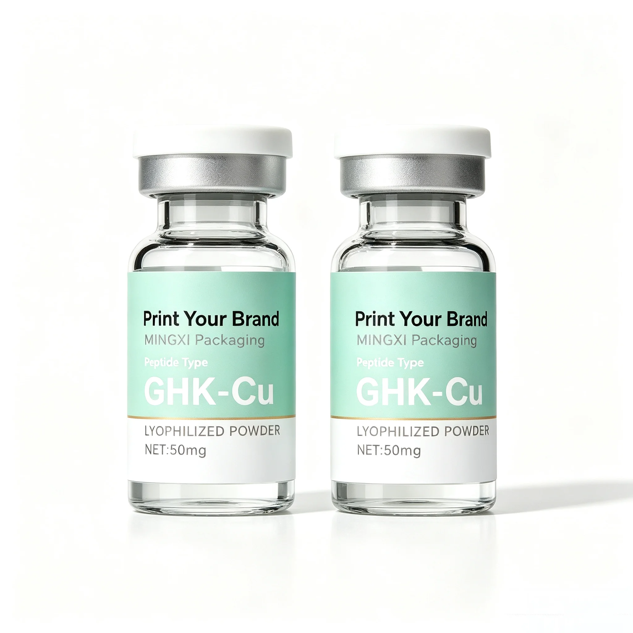 Custom Durable Individual Paper Gift Box Cosmetic Container Packing Case Fit 3ml 10ml Peptide Vial Bottle Packaging view 5