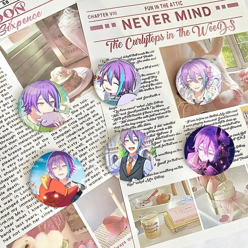 أنيمي K-كامشيرو روي شارات شارات الكرتون دبابيس مستديرة على ظهره سترة الاكريليك زر دبابيس جمع الهدايا #2