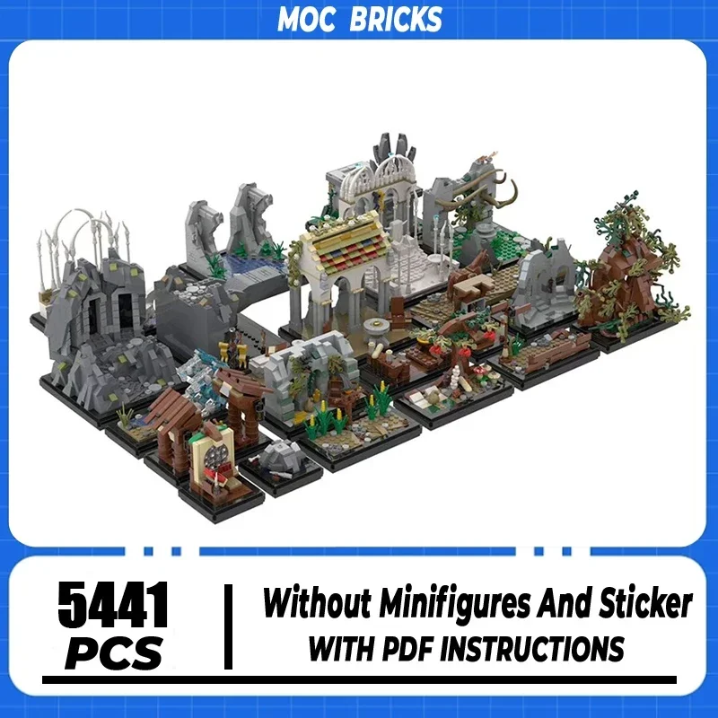 

Magical Rings Moc Building Blocks Mini The Gate Of Friendship Model Technology Bricks For DIY Sets Assembly Holiday Toy Gifts