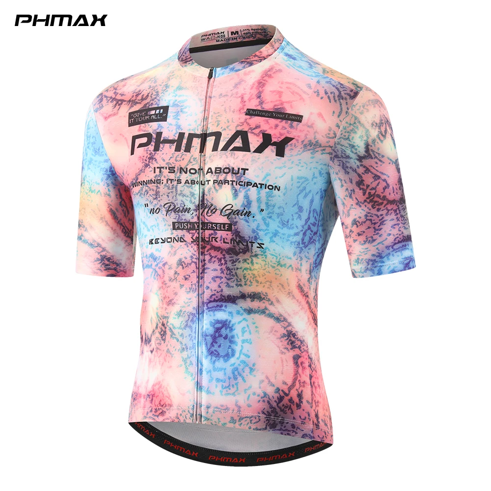 AliExpress PHMAX Men Short Sleeve Cycling Jersey Breathable Road Quick Dry Cycling Bicycle Shirt Summer MTB Cycling Wear Pro Clothes