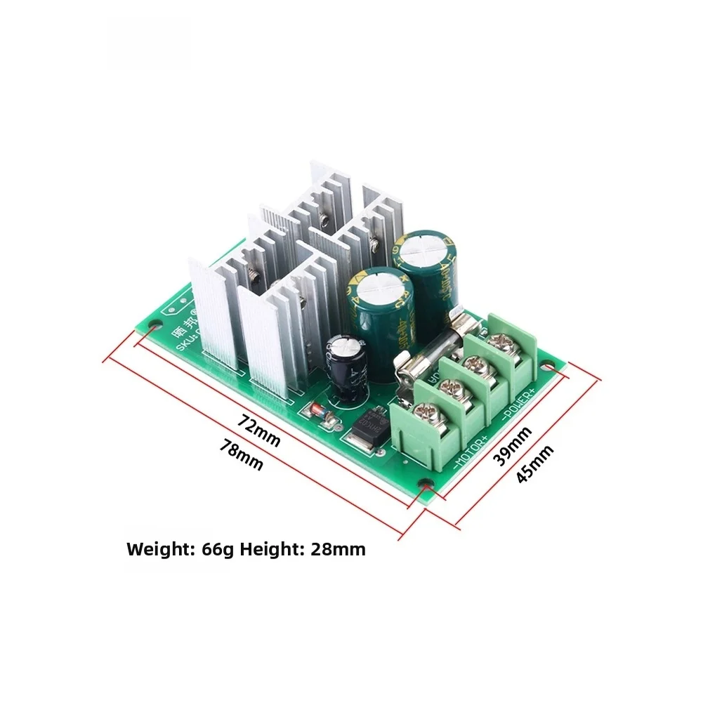 Space-saving Installation Design Motor Controller Analog 0-5V Input As Shown DC Motor Controller DC6-60V Input