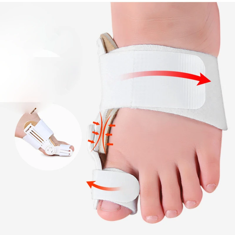 1Pcs New Hallux Valgus Orthopedic Bone Big Toe Separator Finger Pedicure Foot Care Tool Splint Correction Bicyclic Bunion Thumb