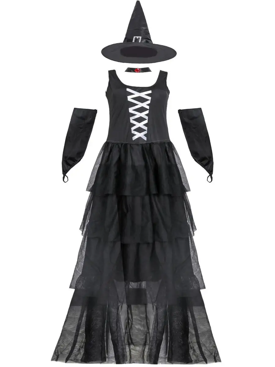 大人女性用魔女コスチューム MXL ローリーン衣装 レディースマントデザイン ステージパフォーマンス 伝統的な中国民族衣装