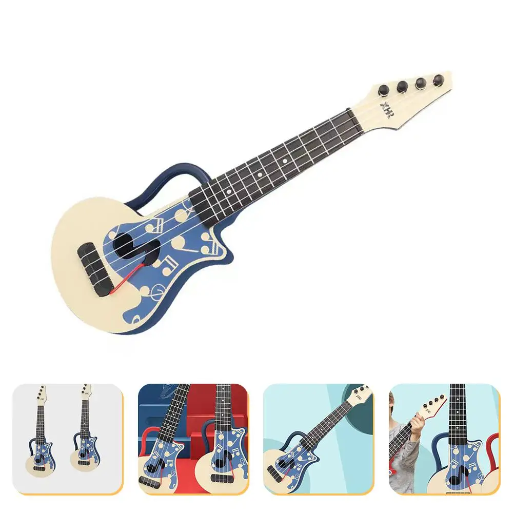 Ukulele Toy Simulation Toys Guitar Musical Instrument Plastic Model Kids Playthings Mini