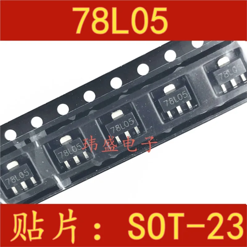 (10 Pieces) NEW 78L05 78L05 SOT-89 7805 CJ78L05 SOT-23