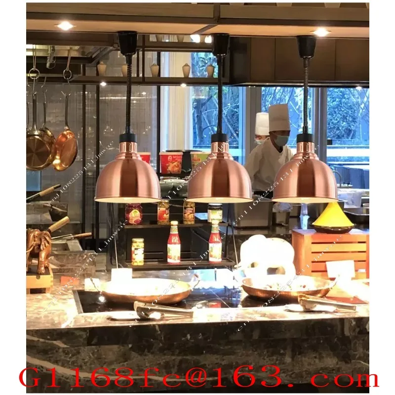 Suitable Foretractable Insulation Lamp Single Head Liftable Hanging Type Food Buffet Barbecue Lamp Food Heating Chandelier