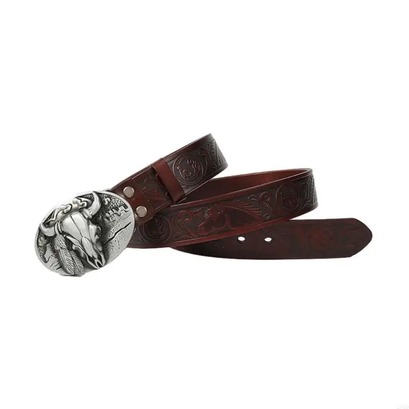 Unisex Teens Locomotive Belt Jeans Wear Resistant Belt for Dress Skirt Decors
