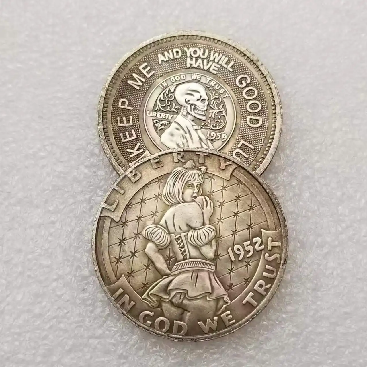 1952 Hobo Nickel Lucky Fortune Toy Coin Ancient Skeleton Pirate Silver Coins Collectibles Commemorative Coin Gifts #4728