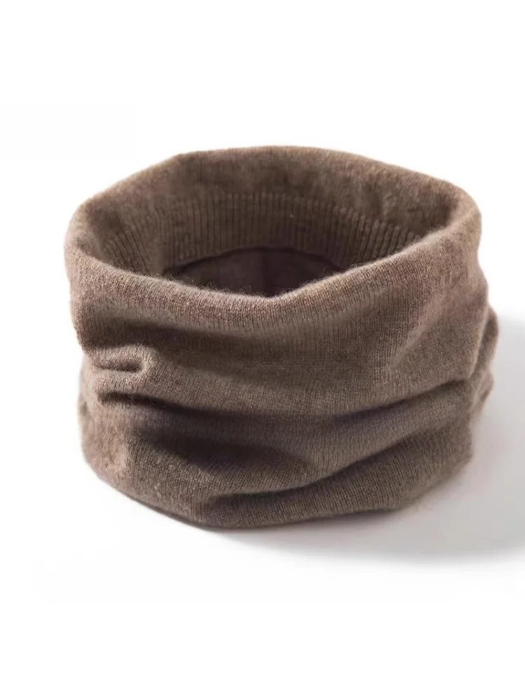 

Warm Woolen Scarf Neck Protector Thin Overhead Fake Collar Men Women Fashionable Korean Style Winter Accessories Pure Color
