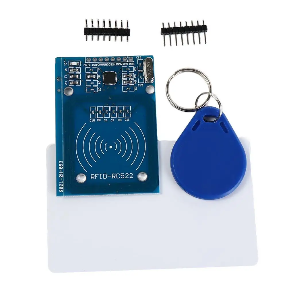 A Complete Set RC522 RFID Wireless Module Rectangle 40mm(1.57in)×60mm(2.36in) MFRC-522 Antenna RFID Module