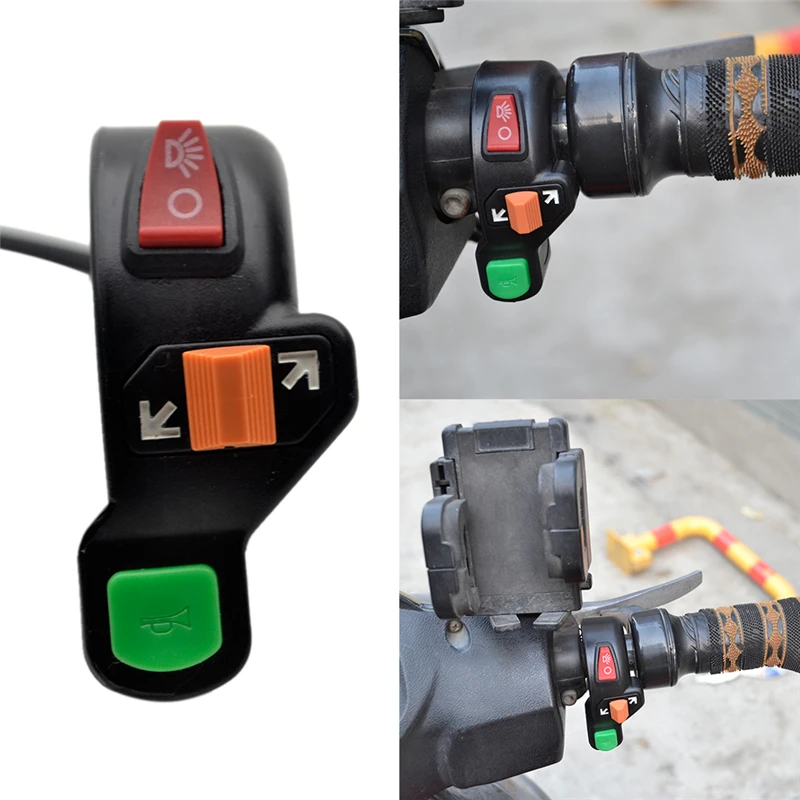 For Electric Scooter Handle Switch Turn Light Horn Head Light Control Switch Three-in-one Switch Multi-function switch