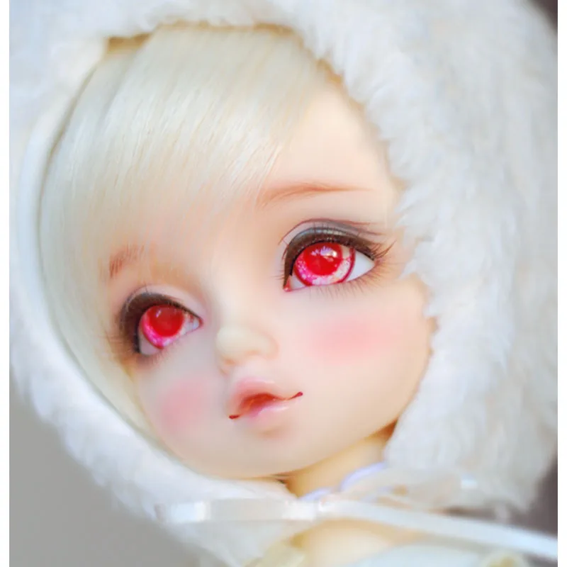 BJD ตา1/6สีแดงตา14มม.ตุ๊กตาการ์ตูนโลหะผล10mm-14mm-20mm-24mm BJD SD ตุ๊กตาอุปกรณ์เสริม