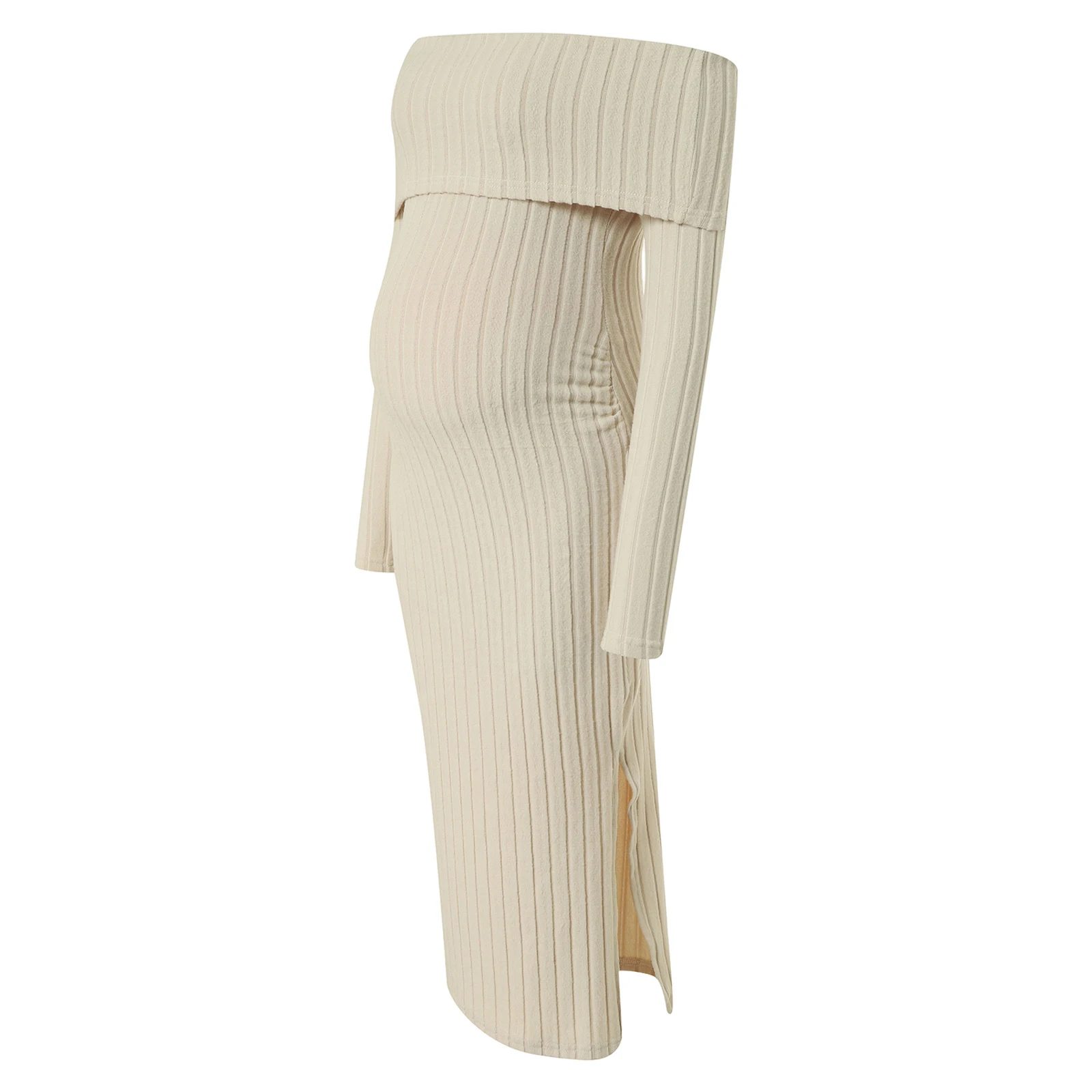 

Y2k сексуальные платья с открытыми плечами для женщин, платье-свитер для беременных, вязаная одежда в рубчик с длинными рукавами для фотографии, популярная одежда 2025