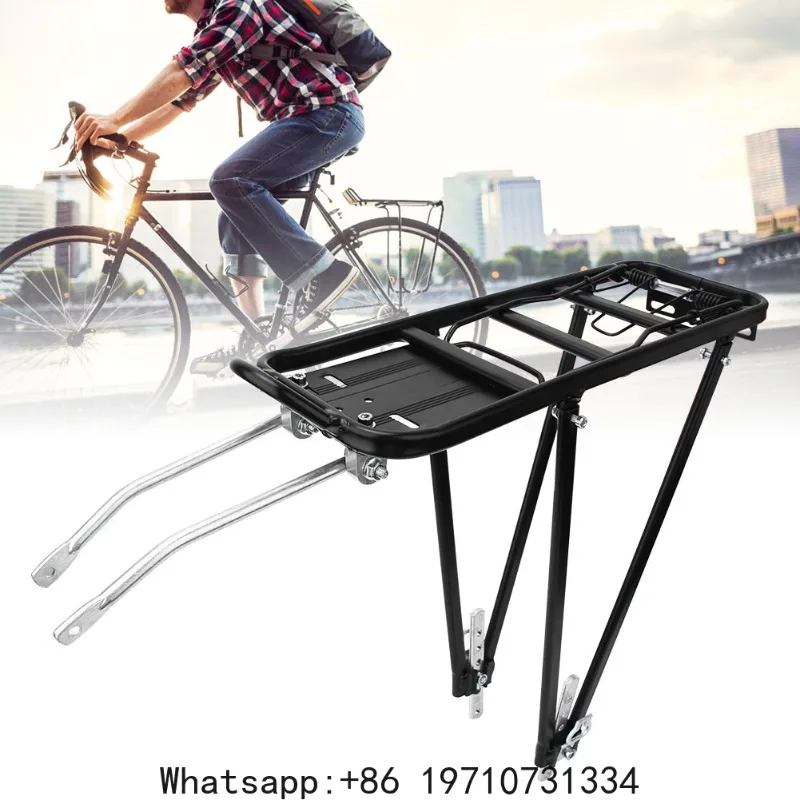 

Aluminum Alloy Adjustable Bike Rear Rack Bicycle Touring Carrier for Disc V Brake Mount