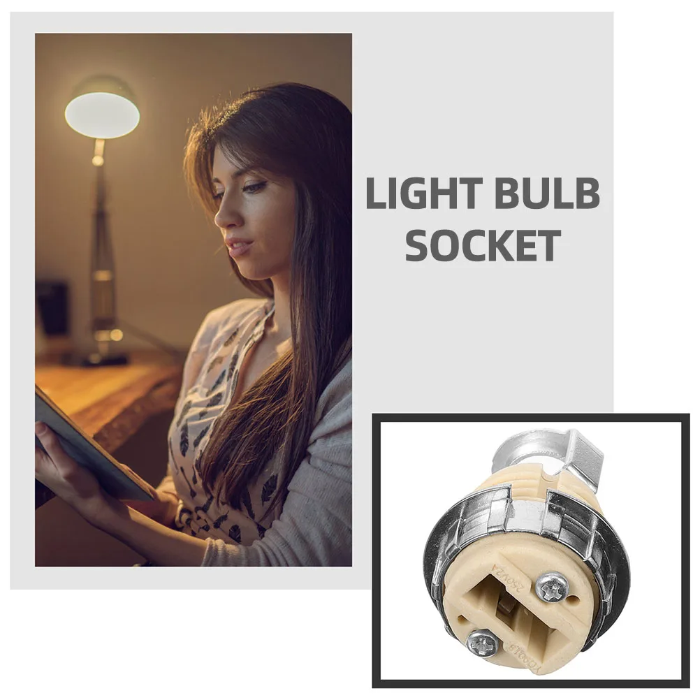 

2 Pcs G9 Ceramic Lamp Base Holder Light Bulb Socket Replacement Screw Fitting Sockets with for