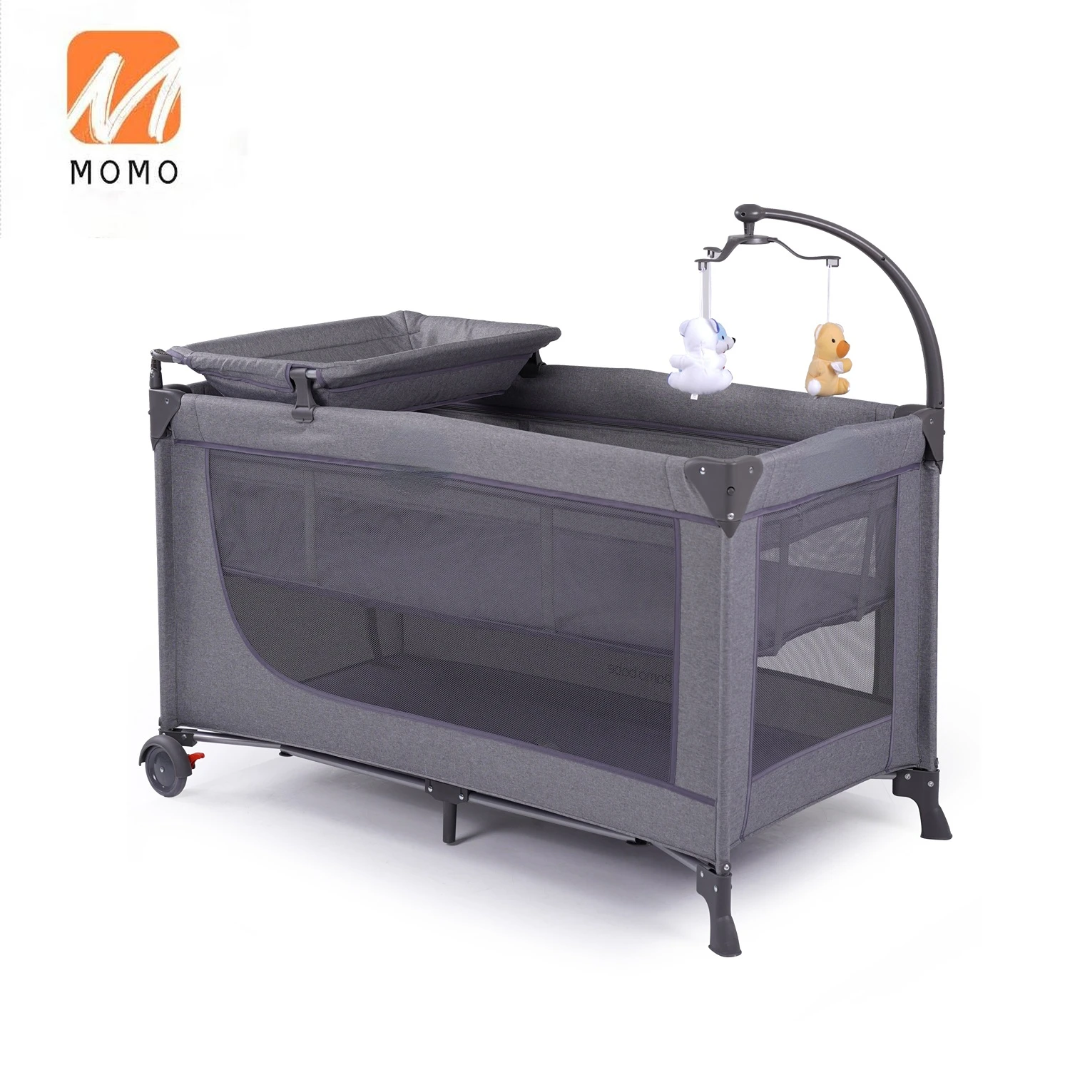 Fashion Design Baby Playpen High Quality Baby Playard Baby Bed 27*27*77CM 1PC/1CTN 13.9KG 14.9KG EVA/PU Metal,150d Nylon