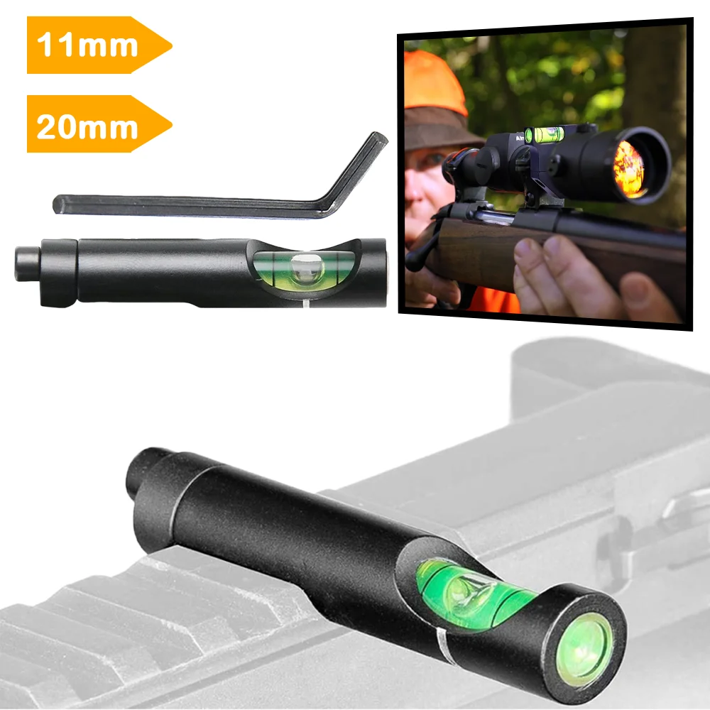 

11mm 20mm Tactical Precision Bubble Level Hunting Rifle Scope Shooting Rail Mounted Leveling Tool Outdoor Accessories Riflescope