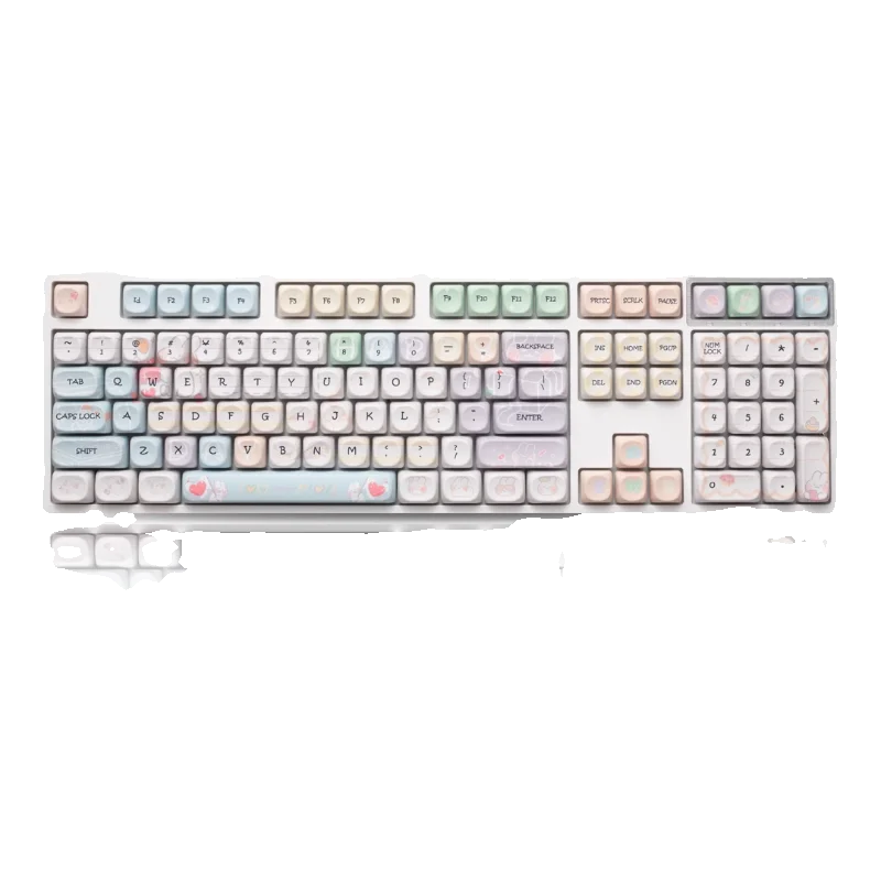 MOA height hand account keycap pbt material hot sublimation girl cute craft adaptation aock98 tarantula, belly spirit