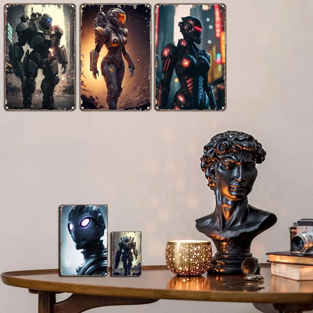 Cyborgs Decoration Bedroom Metal Signs Customized Decor Game Room Wall Decoration Retro Home Decor Items Garage Art Mural Poster