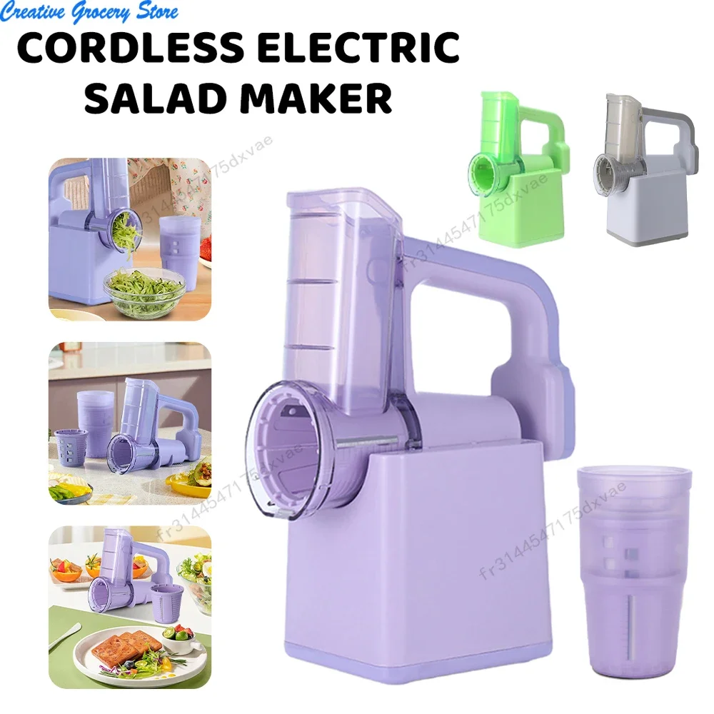 

Multifunctional Electric Roller Vegetable Cutter Cheese Shredder Slicer Shredded Ice Cutter Kitchen Gadgets