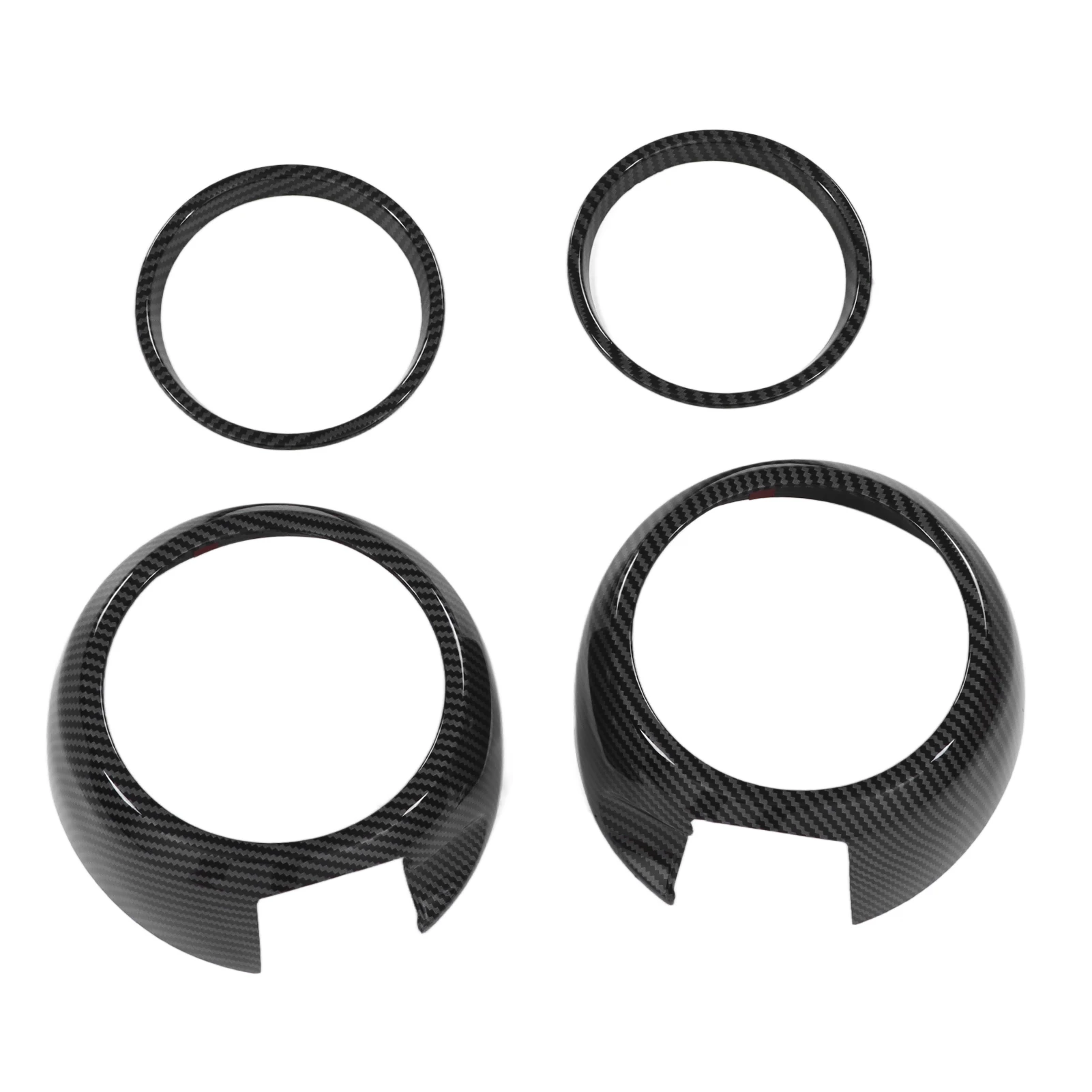 

4pcs Carbon Fiber Style Door Midrange Speaker Cover Trims for 2014-2021 Mini Cooper F56