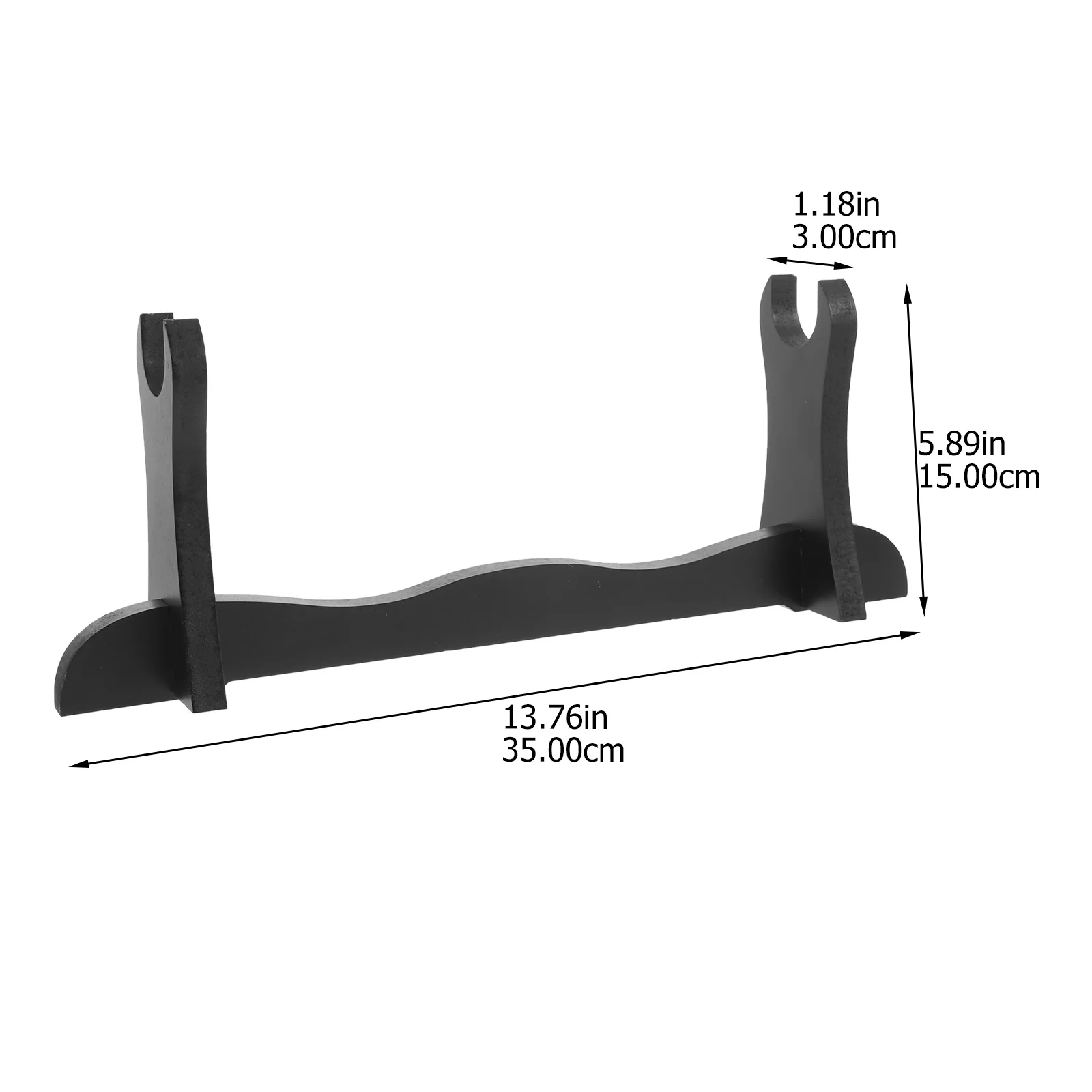 Wood Scroll Bracket Displaying Holder Household Scroll Rack Decorative Stand for Scrolls Swords Compact Space Saving