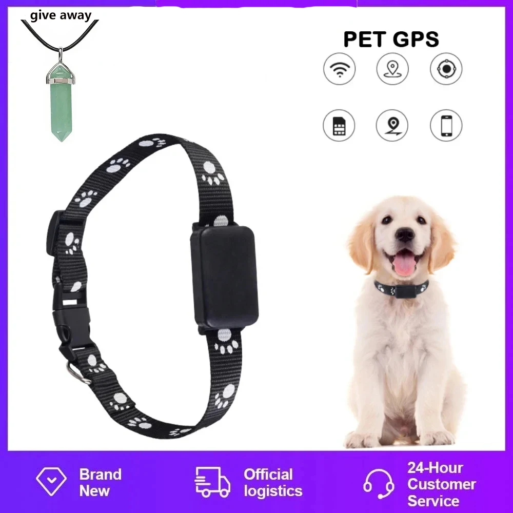 GPS Trackers Locator Mini Locator Waterproof CollarGPS Dog Collar Cat Locator Smart Fence Alarm APP Global Real-time Positioning