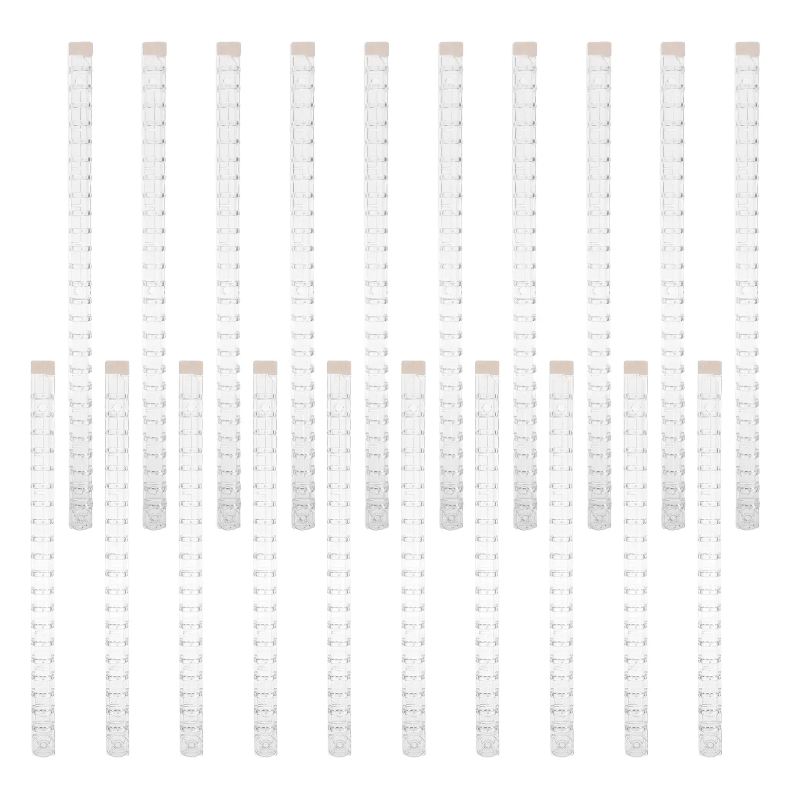 10 Stuks Transparante Losbladige Bindmiddel Ringen Plastic Binding Kammen 15Mm Diameter 10 Ringen Bindmiddel Wervelkolom Clips Notebook document
