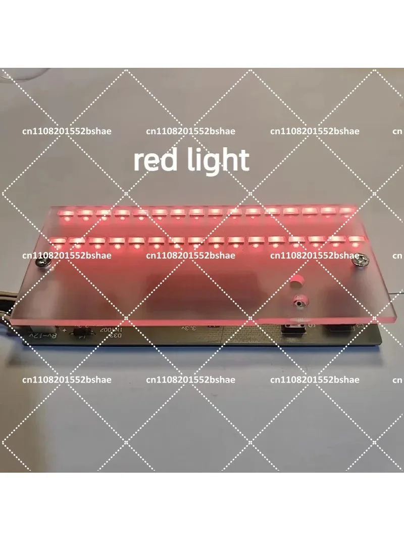 Music Spectrum LED Rhythm Light Dual 16 Square Audio Indicator DIY Boards