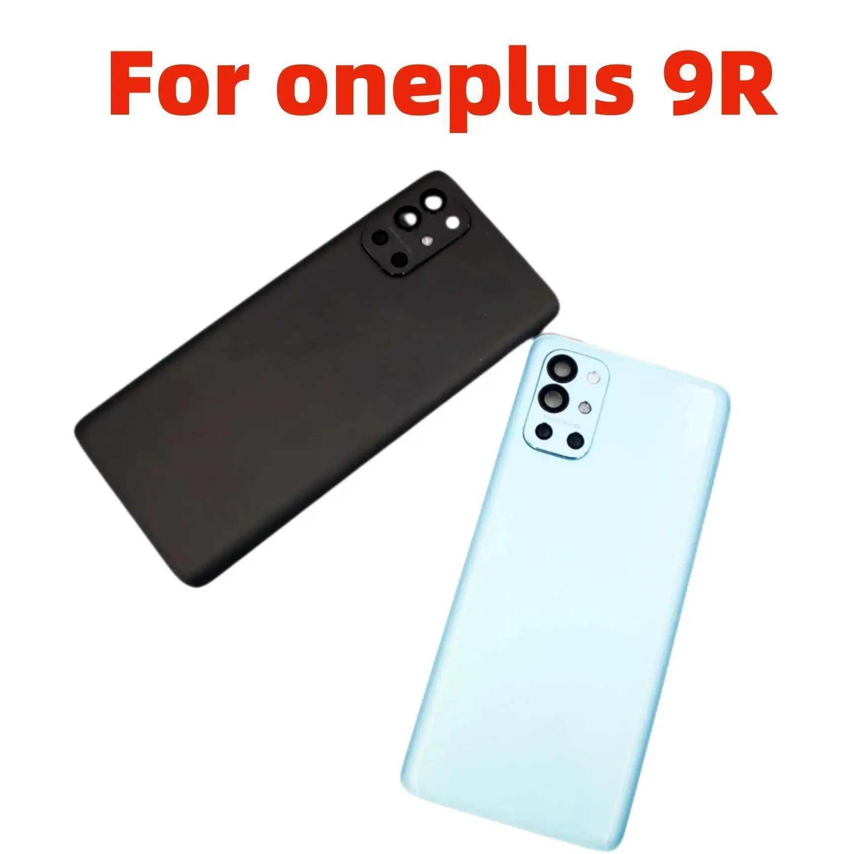 For Oneplus 9 Pro Back Glass Rear Housing Cover Replacement Back Door Battery Case For One plus 9R 9 1+ 9r With Camera Lens