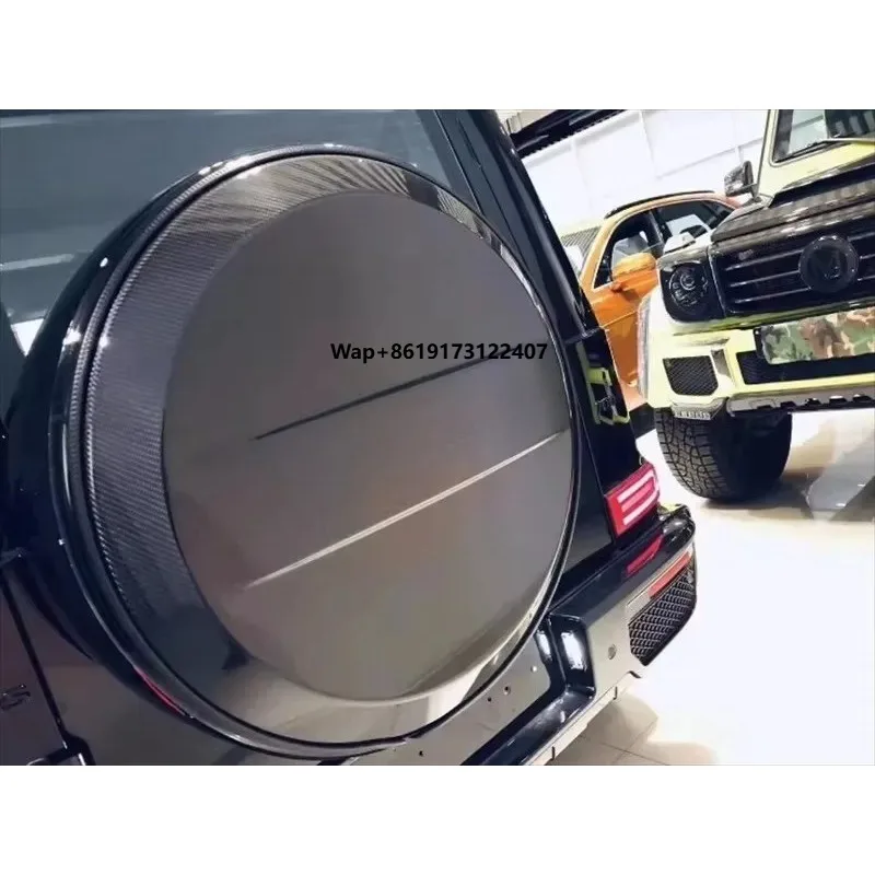 

G-Class W463a W464 G800 B-style Dry Carbon Fiber Spare Tire Cover G63 G65 G500 Body Kit