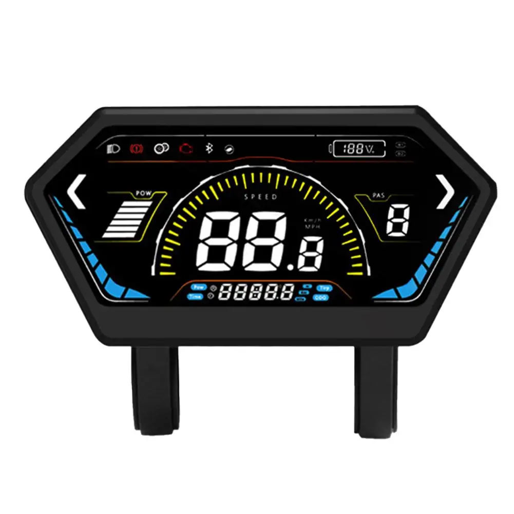 

Electric Bicycle LCD Colorful Screen 24V-72V Intelligence Display With SM Connector Bike Lithium Battery Assisted Refit Parts